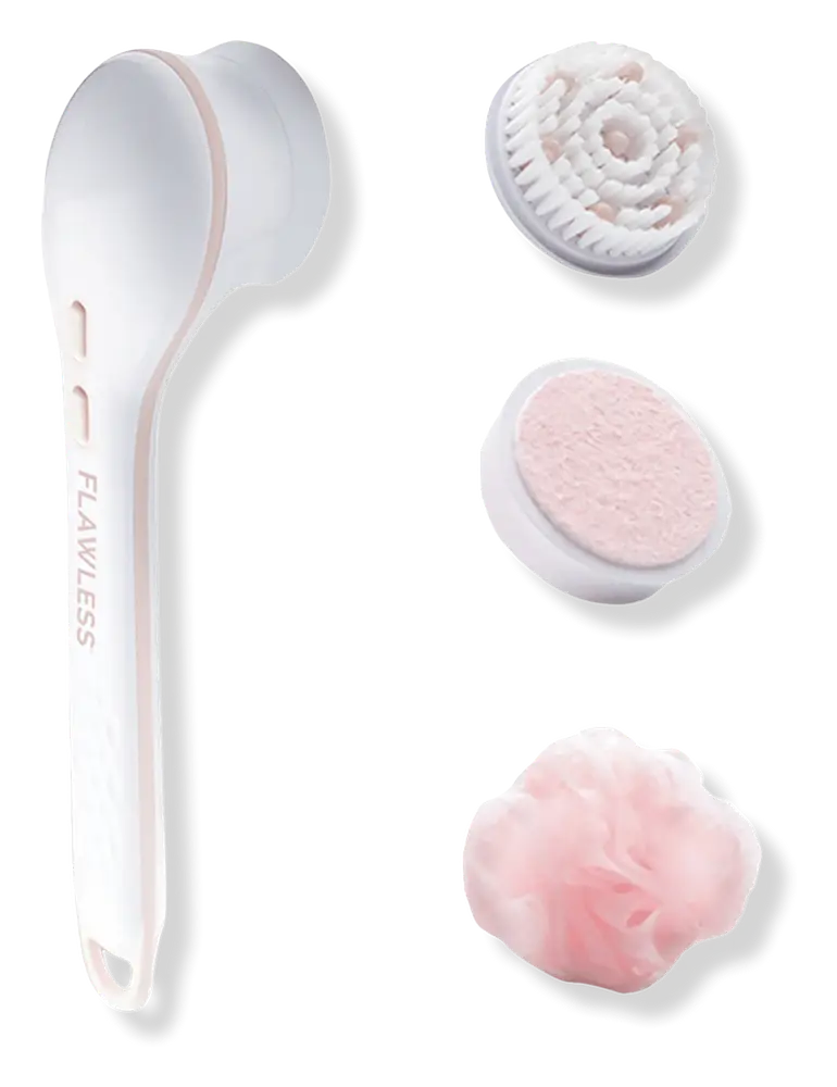 Finishing Touch Flawless Flawless Cleanse Spa Spinning Body Brush And, Shower Wand