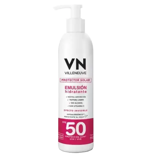 Villeneuve Protector Solar SPF 50 Emulsion Hidratante