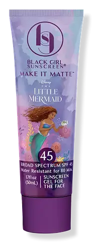Black Girl Sunscreen The Little Mermaid Make It Matte SPF 45