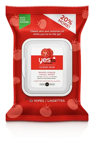 Yes To Tomatoes Clear Skin Blemish Clearing Facial Wipes
