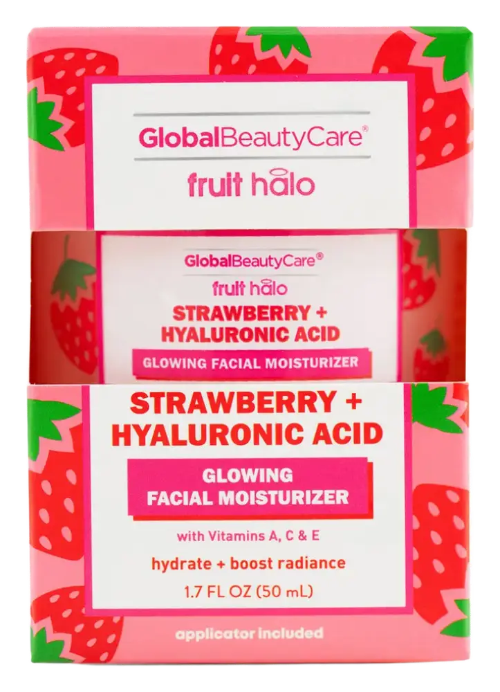 Global Beauty Care Strawberry + Hyaluronic Acid Glowing Facial Moisturizer