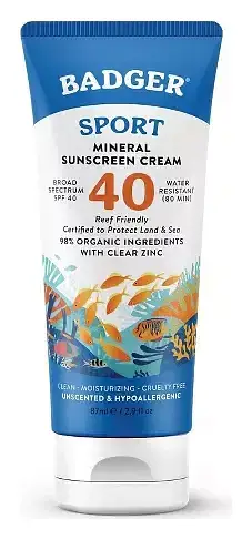 Badger Sport Mineral Sunscreen Cream - SPF 40