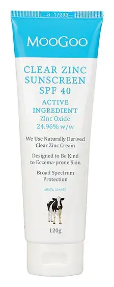 MooGoo Clear Zinc Sunscreen SPF 40