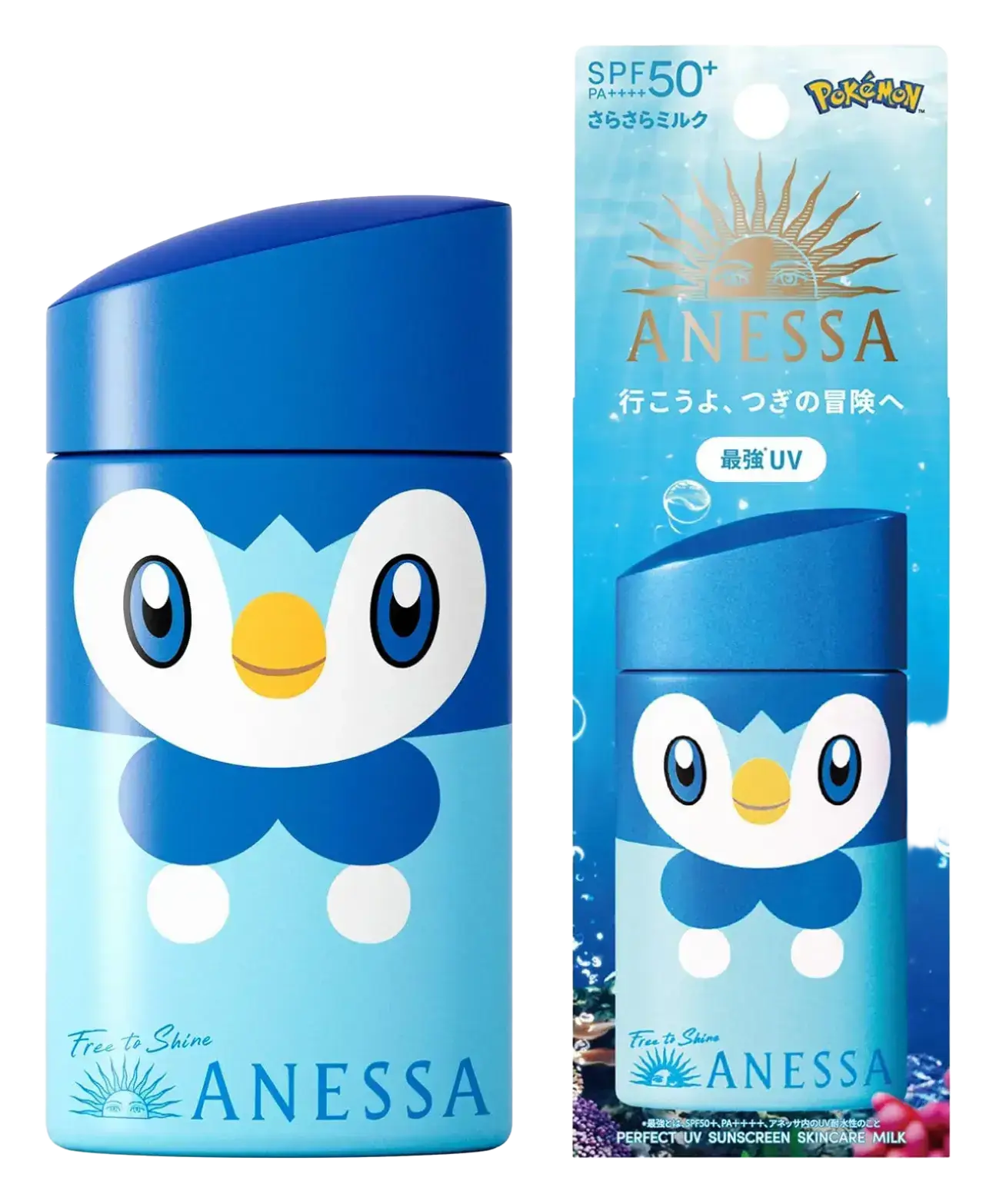 Anessa Pokemon Piplup Perfect UV Sunscreen Skincare Milk SPF 50+ PA++++