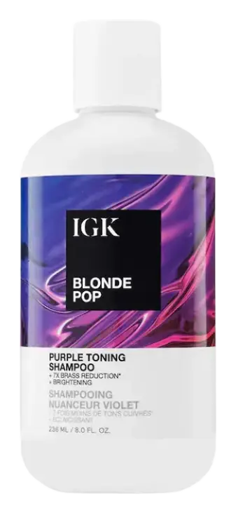 IGK Hair Blonde Pop Purple Toning Shampoo
