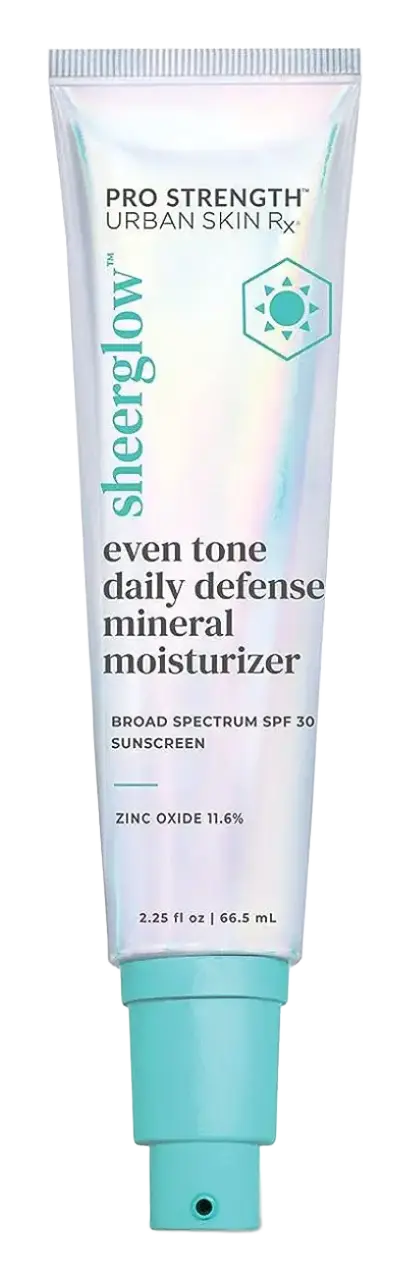 Urban Skin Sheerglow Even Tone Daily Defense Mineral Moisturizer SPF 30