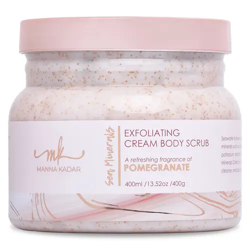 Manna Kadar Beauty Exfoliating Cream Body Scrub Pomegranate