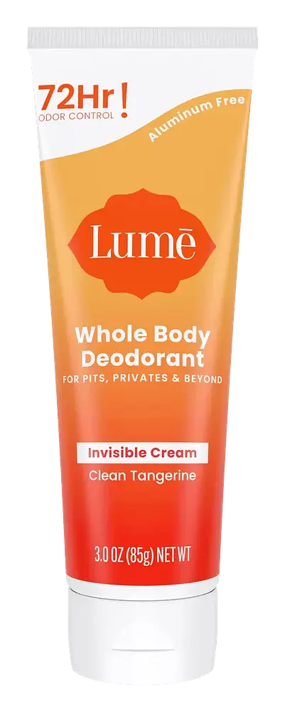 Lume Whole Body Deodorant Invisible Cream Clean Tangerine