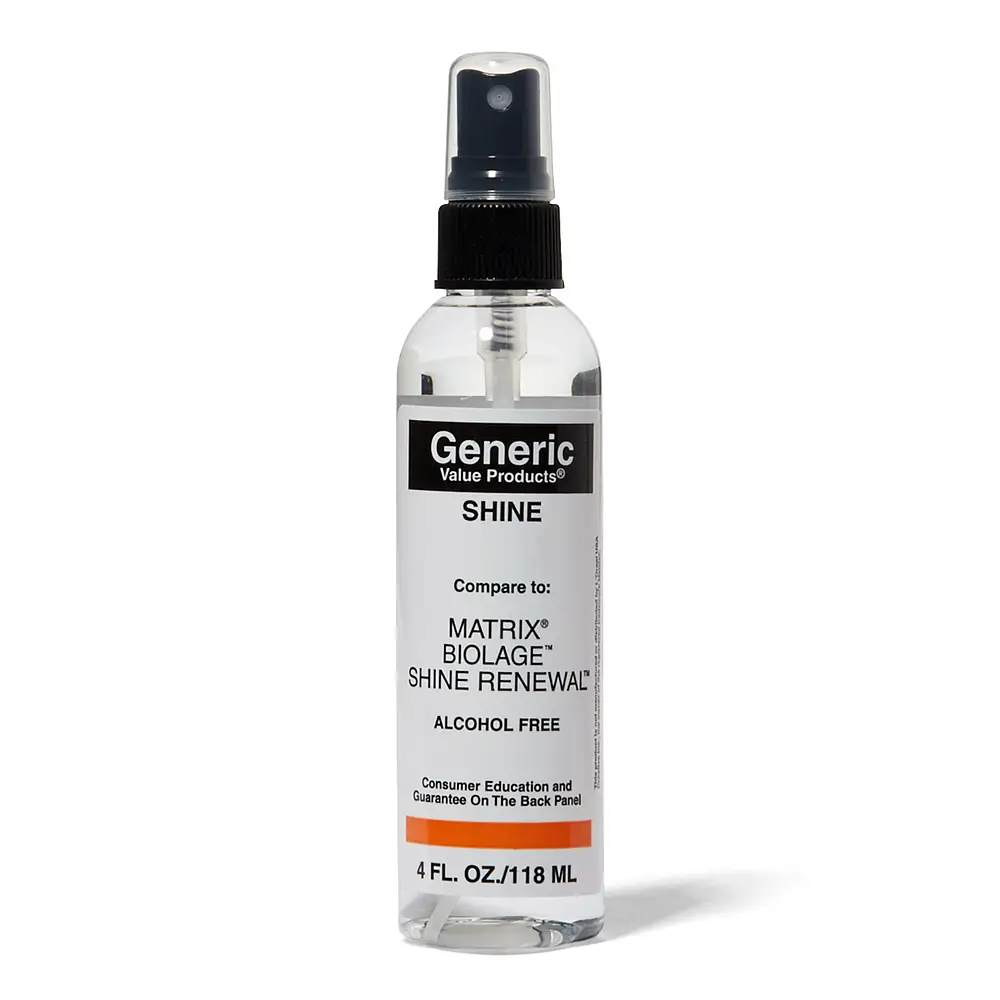 Generic Value Products Shine Compare to Matrix Biolage Shine Renewal