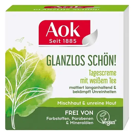 Aok Glanzlos Schön! Tagescreme Mit Weißem Tee