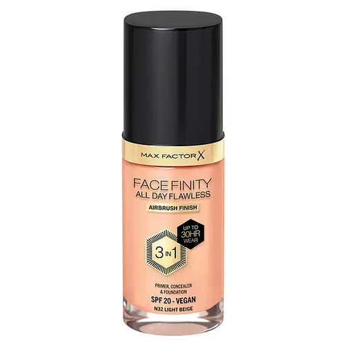 Max Factor X Facefinity All Day Flawless 3 In 1 Foundation SPF 20 32 Light Beige