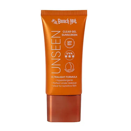 Beach Hut Unseen Clear Gel Face Sunscreen SPF 50+