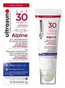 Ultrasun Alpine High Altitude 2 In 1 Face & Lip Protection SPF 30