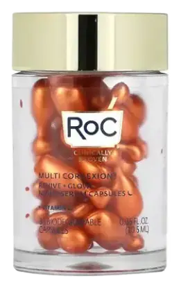 RoC Multi Correxion Revive + Glow Night Serum Capsules