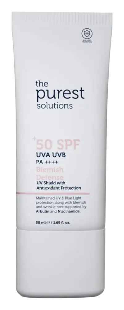 The Purest Solutions UV Shield with Antioxidant Protection Blemish Defense SPF 50+ PA++++