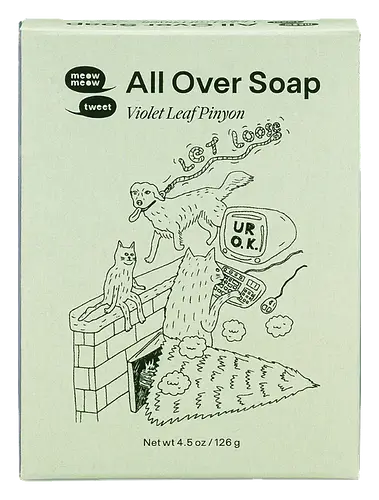 Meow Meow Tweet All Over Soap Violet Leaf Piñyon