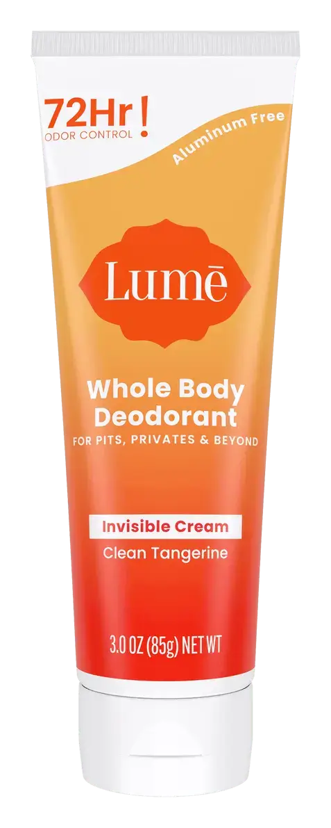 Lume Whole Body Deodorant Invisible Cream Clean Tangerine