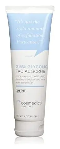 Cosmedica Skincare Glycolic Acid 2.5% Facial Scrub