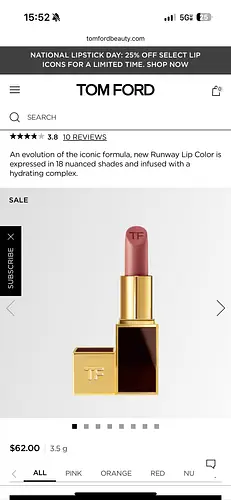 Tom Ford Lip Color Lipstick Casa Blanca
