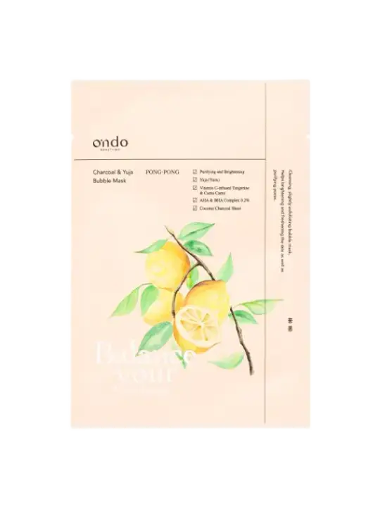 Ondo Beauty 36.5 Balance Your Own Beauty Mask Charcoal & Yuja