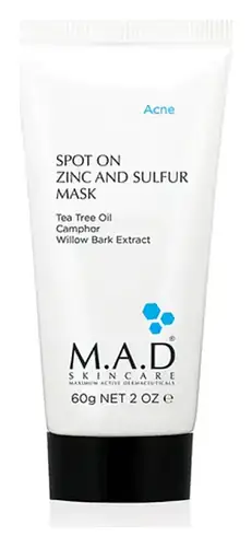 M.A.D Skincare Spot On Zinc and Sulfur Mask