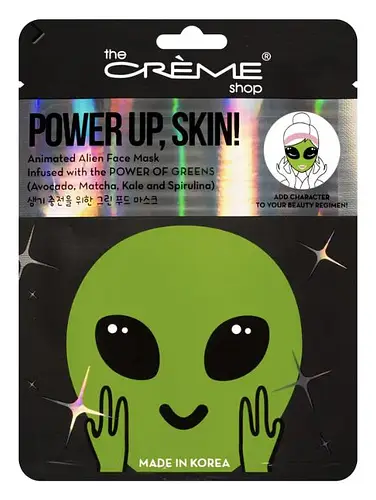 The Creme Shop Power Up, Skin! Animated Alien Face Mask - Power of Greens
