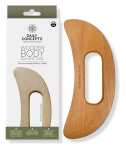 Daily Concepts Wooden Body Gua Sha Tool