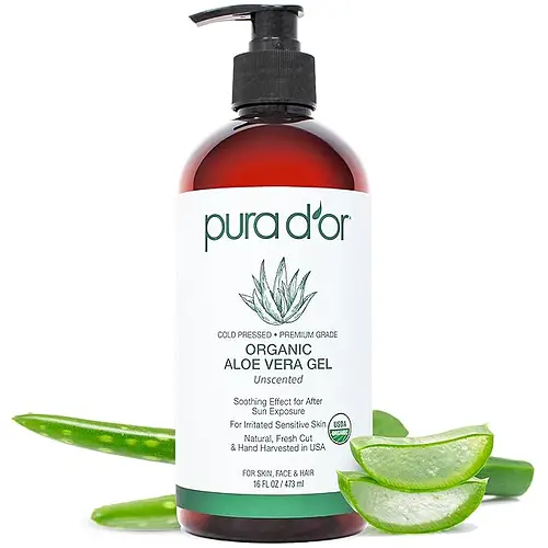 Pura D'or Healing Organic Aloe Vera Gel Unscented