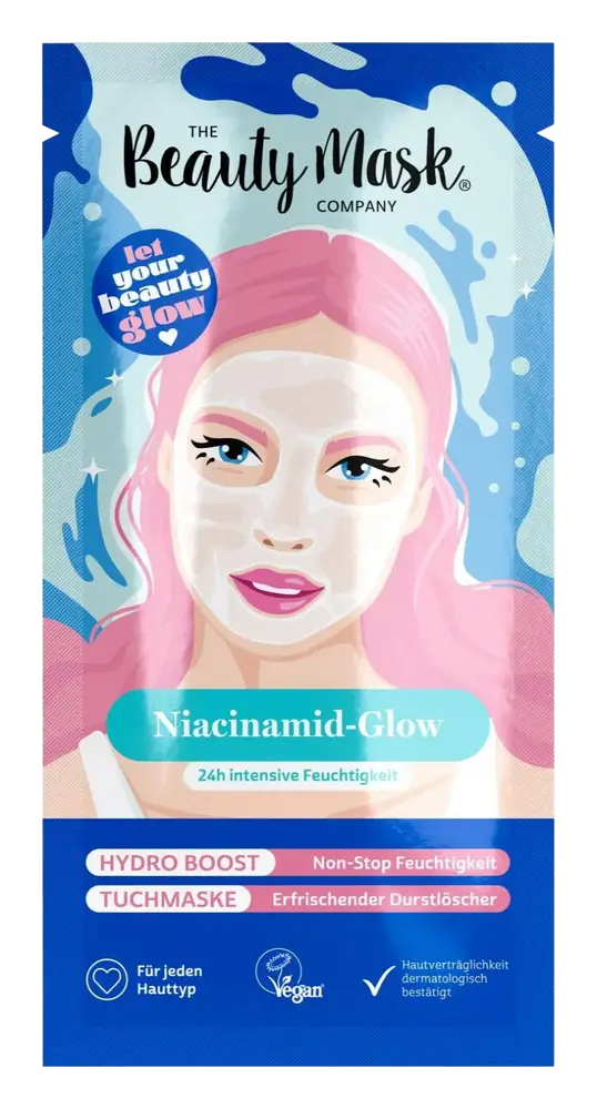 The Beauty Mask Company Niacinamid-Glow Hydro Boost Tuchmaske