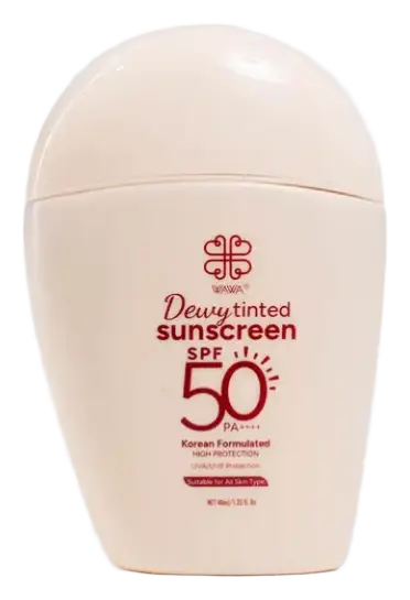 Wawa Cosmetics Dewy Tinted Sunscreen SPF 50 Fair Light