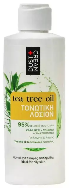 Dust + Cream Tonic Lotion Natural Love with Tea Tree Oil