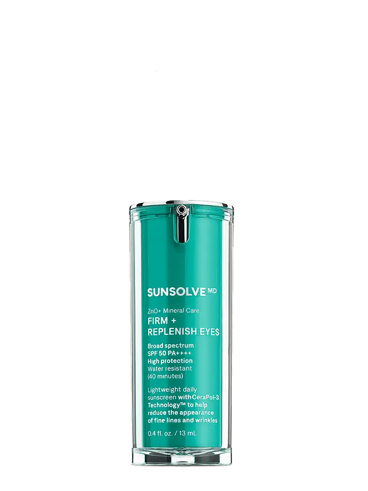 Sunsolve MD ZnO+ Mineral Care Firm + Replenish Eyes SPF 50