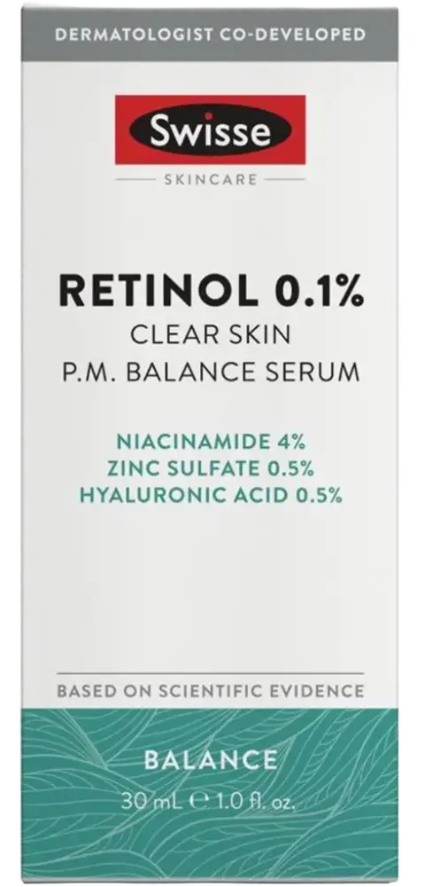 Swisse Retinol 0.1% Clear Skin P.M. Balance Serum