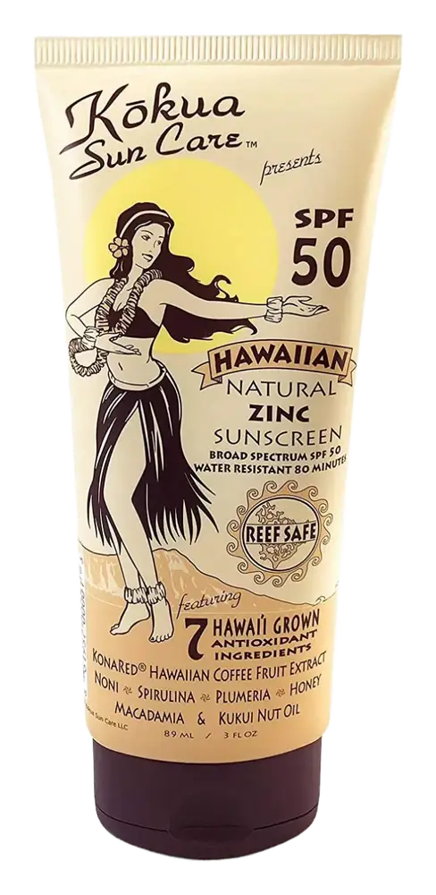 Kokua Sun Care Hawaiian Natural Zinc Sunscreen SPF 50