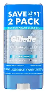 Gillette Clearshield  Clear Gel Antiperspirant & Deodorant Cool Wave