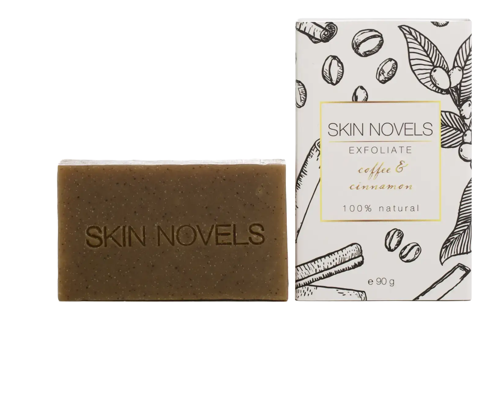 Skin Novels Exfoliate Coffee & Cinnamon Natural Soap