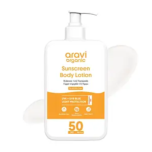 Aravi Organic Sun Screen Body Lotion SPF 50
