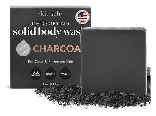 Kitsch Charcoal Detoxifying Body Wash Bar