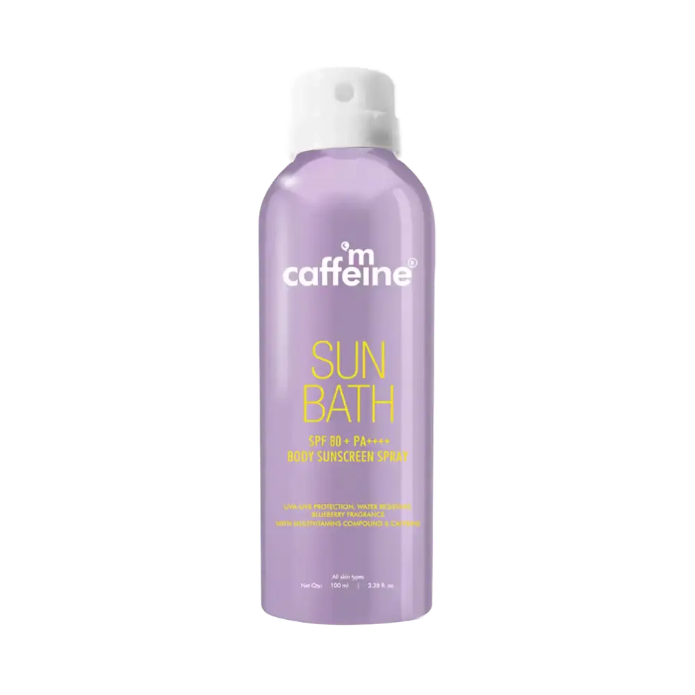 mCaffeine Sun Bath SPF 80+ PA++++ Body Suncreen Spray