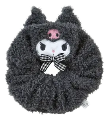 Sanrio Face Mascot Scrunchie Kuromi