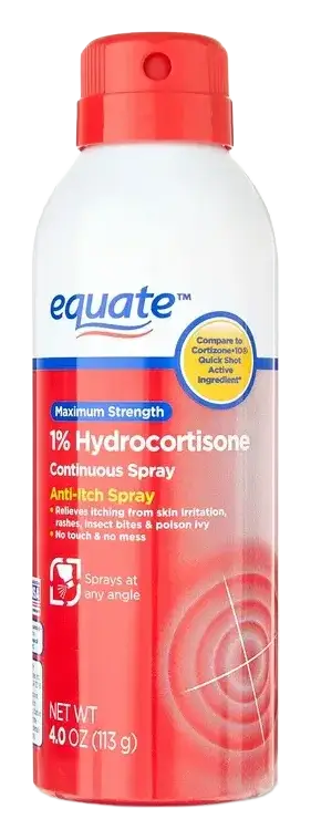 Equate Maximum Strength 1% Hydrocortisone Anti-Itch Continuous Spray