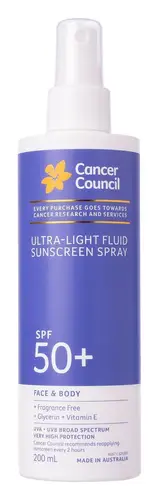Cancer Council Ultra-Lightweight Sunscreen Spray SPF 50+
