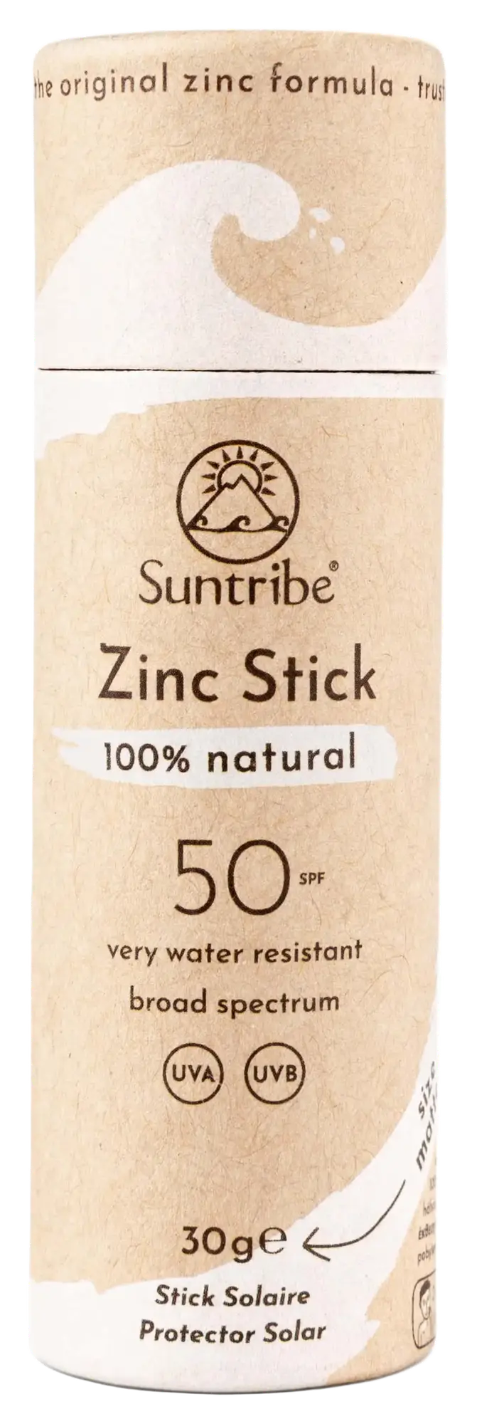 Suntribe Natural Mineral Zinc Sun Stick SPF 30 White