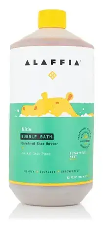 Alaffia Kids Bubble Bath Eucalyptus Mint