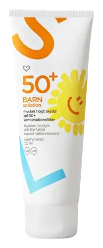 Hjärtats Sollotion Barn Oparfymerad SPF 50+