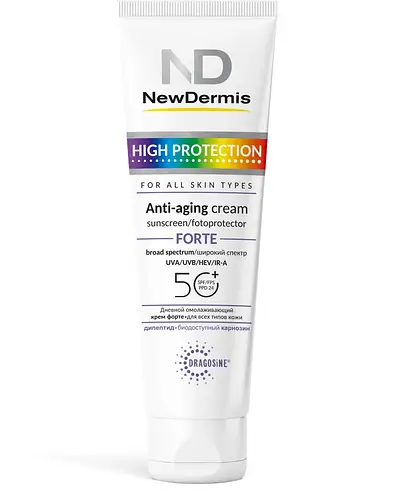 Newdermis HIGH PROTECTION ANTI-AGING CREAM FORTE SPF 50+ PPD24