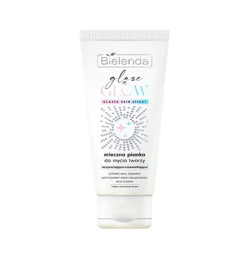 Bielenda Glaze & Glow Mleczna Pianka Do Mycia Twarzy