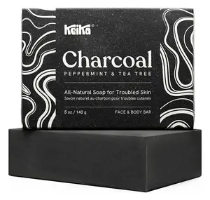 Keika Charcoal Black Soap Bar