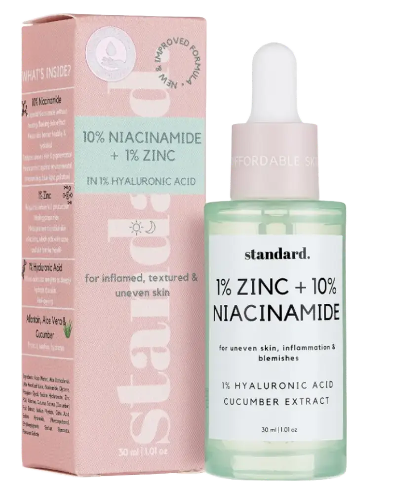 Standard Skin and Beauty 10% Niacinamide & 1% Zinc Serum