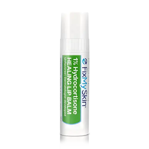 FixMySkin 1% Hydrocortisone Healing Lip Balm Unflavored